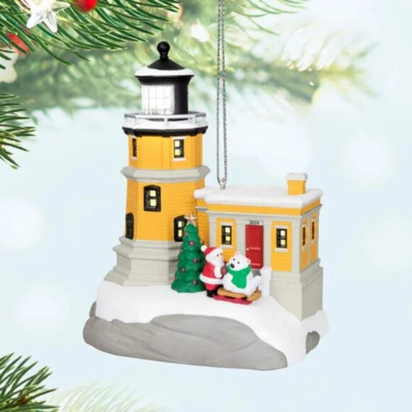 NIB 2024 Hallmark Keepsake Holiday Lighthouse Ornament - 13th in Series - Picture 2 of 12